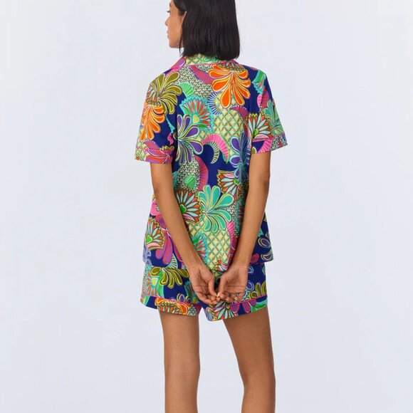 TRINA TURK x BedHead Shorty PJ Set - Zanzibar Stretch Jersey Size S - Picture 2 of 16
